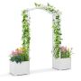Pot arrangement with decorative arch, 2 pcs, 72 × 16.5 × 79 in
