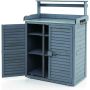 Potting bench, With 3 hooks, 87 × 120 × 45 cm
