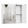 Peegliga vannitoakapp SONGMICS HOME, Reguleeritavad riiulid, Valge, 15 × 60 × 55 cm