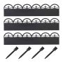 Бордюр для газона Relaxdays, 3 панели, 35 × 274,5 × 2,5 см