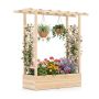 Vertical planter with trellis, 109.22 × 35.56 × 114.3 cm