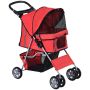 Dog stroller PawHut 75x45x97cm., red/black
