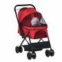 Dog stroller PawHut 76.5x52x95cm., red/black