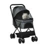 Dog stroller PawHut 76.5x52x95cm., dark gray/black