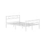 Single bed frame VASAGLE RMB061W01, 90 × 190 cm, White, 207 × 86.2 × 141.5 cm