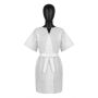 Одноразовый халат ACTIVESHOP, с короткими рукавами, 1 шт