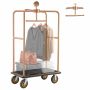 Hotelli pagasikäru VEVOR X-123B-RG, 544,31 kg, Roosa, 1080 × 650 × 1960 mm
