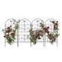 Ronitaimede võre Relaxdays 10053229_305, 4 tk, Must, 116 × 50 × 1 cm