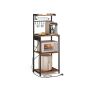 Köögiriiul VASAGLE KKS013KD02, 4 astmega, pruun/must, 45 × 140 × 40 cm