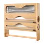 Держатель для кухонных полотенец Relaxdays, с резаком, 34,5 × 33 × 7 см