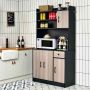 Kitchen cabinet, 1 drawer, 3 shelves, 3 cabinets, 100 × 180 × 40 cm