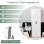 Kitchen cabinet, 2 doors, 5 shelves, White, 59 × 178 × 43.5 cm