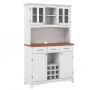 Kitchen cabinet, 3 drawers, 9 wine compartments, 112 × 185 × 43 cm