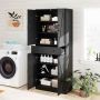 Kitchen cabinet, 4 doors, 3 shelves and a drawer, 77 × 183 × 39 cm