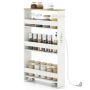 Kitchen cabinet, 4-tier, White, 47.5 × 80.5 × 13 cm