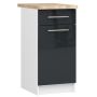 Кухонный шкаф OLIWIA S40, со столешницей, белый/серый, 40 × 85 × 46 см