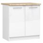 Кухонный шкаф OLIWIA S80, 2 дверцы, белый, 80 × 85 × 46 см