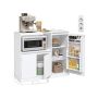 Kitchen cabinet VASAGLE Custos BBK373WB01, 3 doors, 90 × 90 × 40 cm