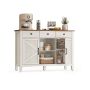 VASAGLE kitchen cabinet, with drawers and doors, 114.5 × 80 × 40 cm