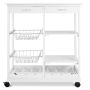 Kitchen Cart, 2 Drawers, 26.5 × 29.5 × 14.5 inches