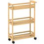 Kitchen trolley Homcom 55x20x75cm., light brown