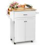 Kitchen cabinet, 3 adjustable shelf levels, White, 81.28 × 91.44 × 48.26 cm