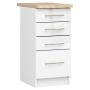 Кухонный шкаф OLIWIA S40, 4 ящика, белый, 40 × 85 × 46 см