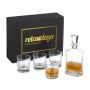 Viskidekanteri ja klaaside komplekt Relaxdays, 5-osaline, 12,5 × 25,5 × 7 cm
