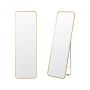 Full-length mirror, free-standing or hanging, Gold, 40 × 130 cm