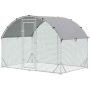 Chicken coop PawHut 280x190x197cm., silver color