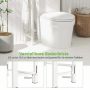 Bathroom shelf, 3 shelves, 3 hooks, 63.5 × 171.45 × 26.67 cm