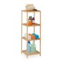 Vannitoariiul Relaxdays 10045318.0, 4 riiulipinda, 38 × 116,5 × 39,5 cm