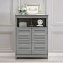 Bathroom cabinet, 2 doors, 3 shelves, Grey, 56 × 30 × 80 cm