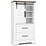 Bathroom cabinet, 2 drawers, 4 shelves, 59 × 105 × 29 cm