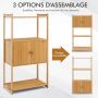 Bathroom cabinet, 3 shelves, 58 × 32 × 110 cm