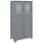 Bathroom cabinet, 3-position adjustable shelf, Grey, 58.42 × 109.22 × 30.48 cm