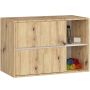 Тумба для ванной AKORD VAMI W90, 2 ящика, коричневая и бежевая, 90 × 60 × 45,5 см