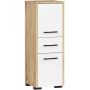 Vannitoakapp FIN, 2 ust, 1 sahtel, pruun/valge, 30 × 85 × 30 cm
