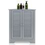 Bathroom cabinet, corner, 2 doors, Gray, 63 × 81.5 × 32 cm