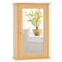 Bathroom cabinet with mirror, 1 door, 34 × 53 × 15 cm
