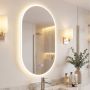 Bathroom mirror, 3 lighting modes, 90 × 55 cm