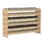 Wine rack, 6-tier, 72 bottles, 120 × 79 × 29 cm