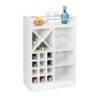 Veiniriiul Relaxdays 10028075_49, kuni 22 pudelit, 18 klaasi, 63 × 96 × 35 cm