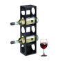 Veinipudeliriiul Relaxdays 10046371.0, 5 pudelile, 12 × 53 × 14 cm