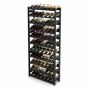 Veiniriiul Relaxdays 10052718_8434, 77 pudelile, Must, 72,5 × 166 × 25 cm