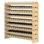 Wine rack, 9-tier, 108 bottles, 120 × 118 × 29 cm