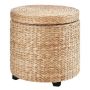 Пуф Homcom 43x43x43 см, светло-коричневый