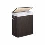 Laundry basket, 100 l capacity, dark brown