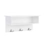 Wall hanger with compartment, white