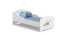 Children's bed Michas with mattress 164 cm x 85 cm x 63 cm, excavator